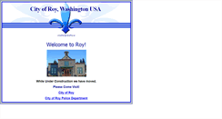 Desktop Screenshot of cityofroy.us